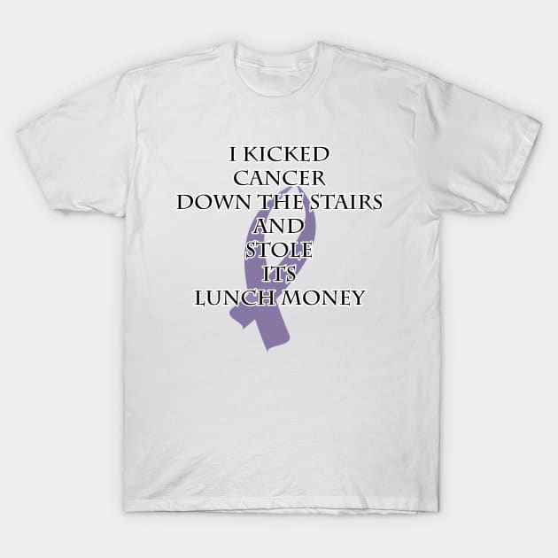 Cancer Bully (Light Purple Ribbon) T-Shirt by BlakCircleGirl